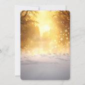 Gold Truck Christmas Tree Holiday Party Invitation Kaart (Achterkant)