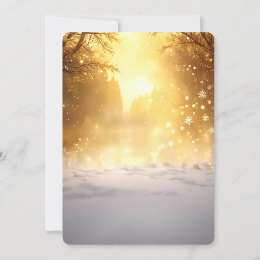 Gold Truck Christmas Tree Holiday Party Invitation Kaart (Achterkant)