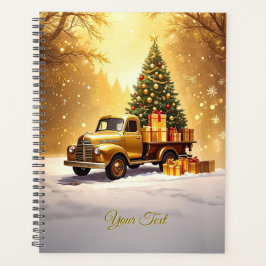 Gold Truck Kerstboom Vakantieplanner Planner
