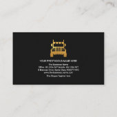 Gold Truck Logistics Box Transportdriver Visitekaartje (Achterkant)