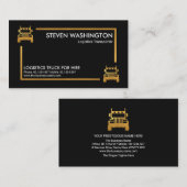 Gold Truck Logistics Box Transportdriver Visitekaartje (Voorkant / Achterkant)