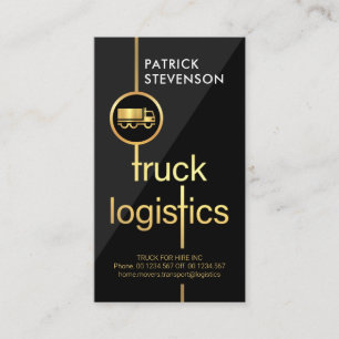Gold Truck Logistics Crossroad Transport Visitekaartje