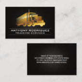 Gold Truck Logo Visitekaartje (Voorkant / Achterkant)