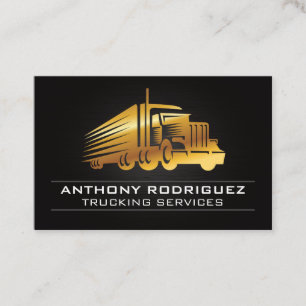 Gold Truck Logo Visitekaartje