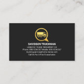 Gold Truck Speech Box Trucker Visitekaartje (Achterkant)
