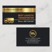 Gold Trucker Logistic Transport Line Visitekaartje (Voorkant / Achterkant)