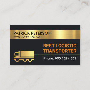 Gold Trucker Logistic Transport Line Visitekaartje