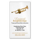 Gold Trumpet Business Magnetisch Visitekaartje (Voorkant Verticaal)