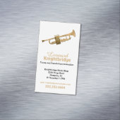 Gold Trumpet Business Magnetisch Visitekaartje (Voorbeeld)