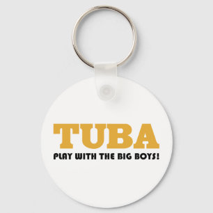 Gold Tuba Attitude Gift Sleutelhanger