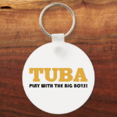 Gold Tuba Attitude Gift Sleutelhanger (Voorkant)