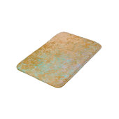 Gold & Turquoise Blue Patina Alcohol Ink Abstract Badmat (Gekanteld)