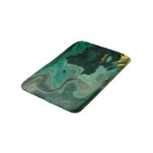 Gold Turquoise Green Agate Silver Abstract Badmat (Gekanteld)