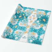 Gold Turtles Ink | Kerstmis Mele Kalikimaka Cadeaupapier (Uitgerold)