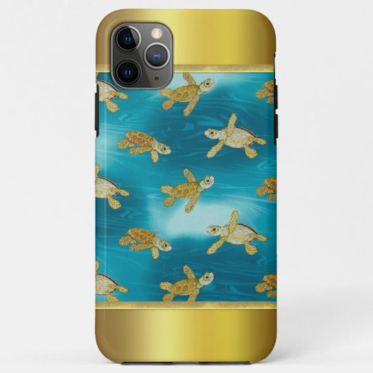 Gold Turtles iPhone 11 Pro-Hoesje Case-Mate iPhone Case (Achterkant)