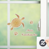Gold Turtles Mele Kalikimaka Raamsticker (Huis)