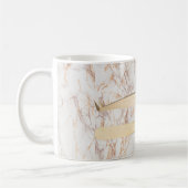 Gold Tweezers op Mok met roze marmer (Links)