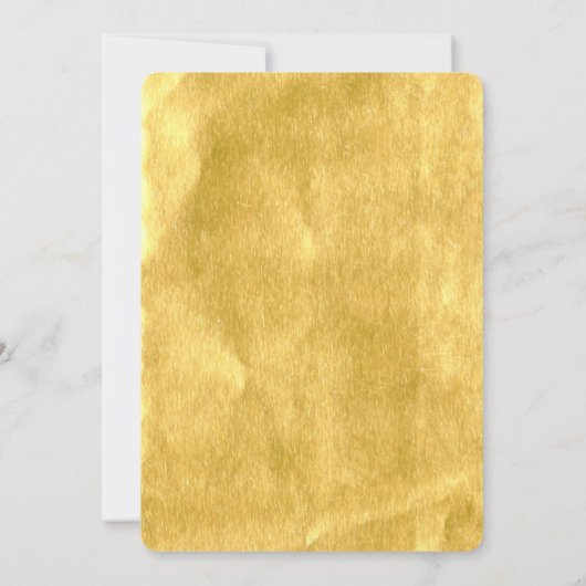 Gold Twenty One Modern 21st Verjaardagsfeest Uitno Kaart (Achterkant)