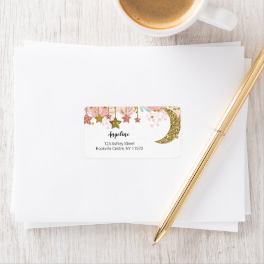 Gold twinkle Address Label (Insitu)