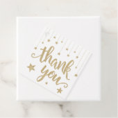 Gold Twinkle Little Star Baby shower Dank je wel Bedankjes Labels (In situ)