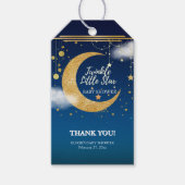 Gold Twinkle Little Star Dromerig Baby shower Cadeaulabel (Voorkant)