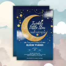Gold Twinkle Little Star Dromerig Baby shower