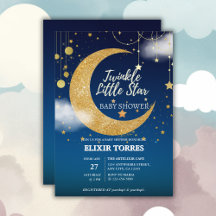 Gold Twinkle Little Star Dromerig Baby shower