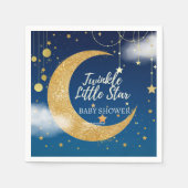 Gold Twinkle Little Star Dromerig Baby shower Servet (Voorkant)