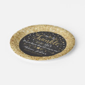 Gold Twinkle Little Star Paper Bord Baby shower (Gekanteld)