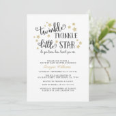 Gold Twinkle-motor op Baby shower Kaart (Staand voorkant)