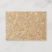 Gold Twinkle Star Baby shower Book Request Informatiekaartje (Achterkant)