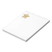 Gold Twinkle Star-Notitieblok Notitieblok (Linkerzijde)