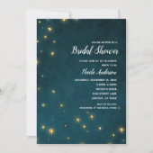 Gold Twinkle Stars Celestial Sky Vrijgezellenfeest Kaart (Voorkant)