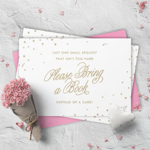 Gold Twinkle Stars halen een boekenschotel mee Informatiekaartje