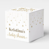 Gold Twinkle Twinkle Little Star Baby shower Bedankdoosjes (Voorkant Zijde)