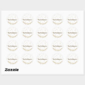 Gold Twinkle Twinkle Little Star Baby shower Ronde Sticker (Vel)