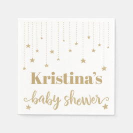 Gold Twinkle Twinkle Little Star Baby shower Servet