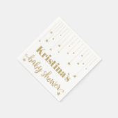 Gold Twinkle Twinkle Little Star Baby shower Servet (Hoek)