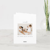 Gold Two-Afbeelding- kerstcadeautje Feestdagen Kaart (Achterkant)