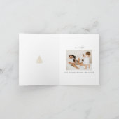 Gold Two-Afbeelding- kerstcadeautje Feestdagen Kaart (Binnen)