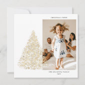 Gold Two Afbeelding Photo Family Kerstmis (Voorkant)