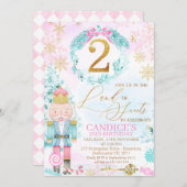 Gold Two Land of Sweets Nutkraker Birthday Kaart (Voorkant / Achterkant)