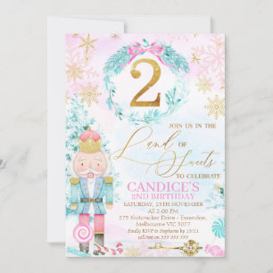 Gold Two Land of Sweets Nutkraker Birthday Kaart