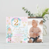 Gold Two Land of Sweets Nutkraker Foto van Birthda Kaart (Staand voorkant)