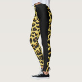 Gold Two Tone Cute Cheetah Prints Leggings (Links)