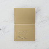 Gold Type Deco | Donkere marineslag Hartelijk dank Bedankkaart (Binnen)