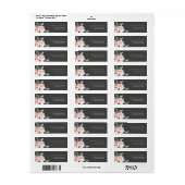 Gold Typografie Blush Pink Flowers & Grey Etiket (Full Sheet)