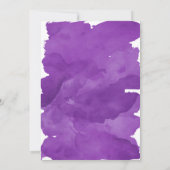 Gold typografie paarse waterverf borstel gezoet 16 kaart (Achterkant)