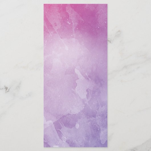 Gold typografie roze     watercolorWedding Menu (Achterkant)