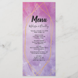 Gold typografie roze     watercolorWedding Menu